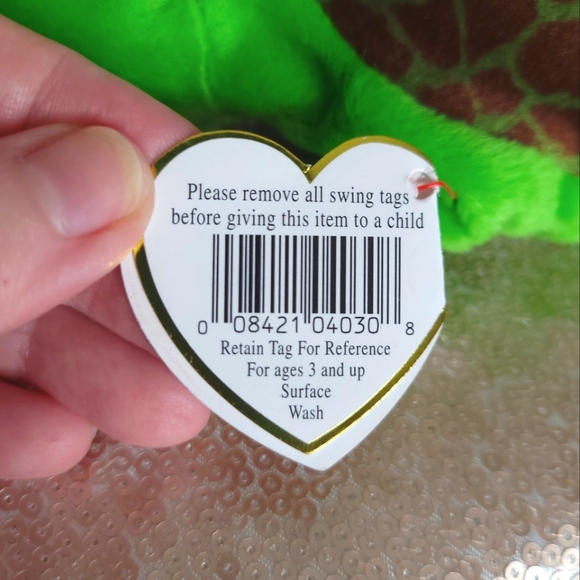 Ty Beanie Baby "Speedy" BNWT green turtle 🐢 - RARE - Picture 7 of 7